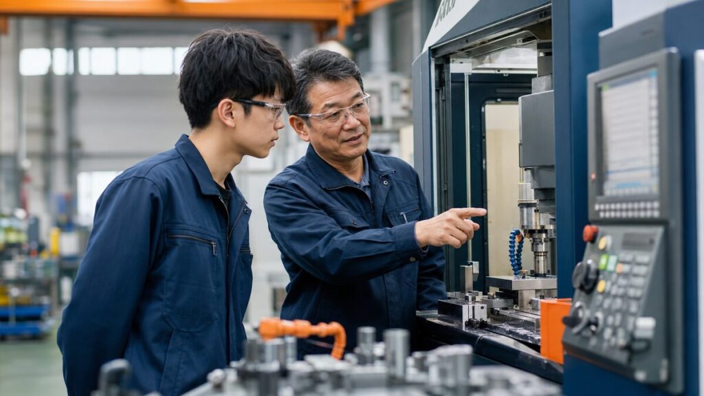 ベテラン技術者としての入社後を見せる求人ページ
